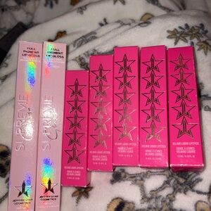 Jeffree Star Velour Liquid Lipstick and Supreme Gloss Set - Pink and Holographic